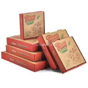 Individuell bedruckte Wellpappe-Pizzabox – Nachhaltige Pizza-Verpackung mit individuellem Logo